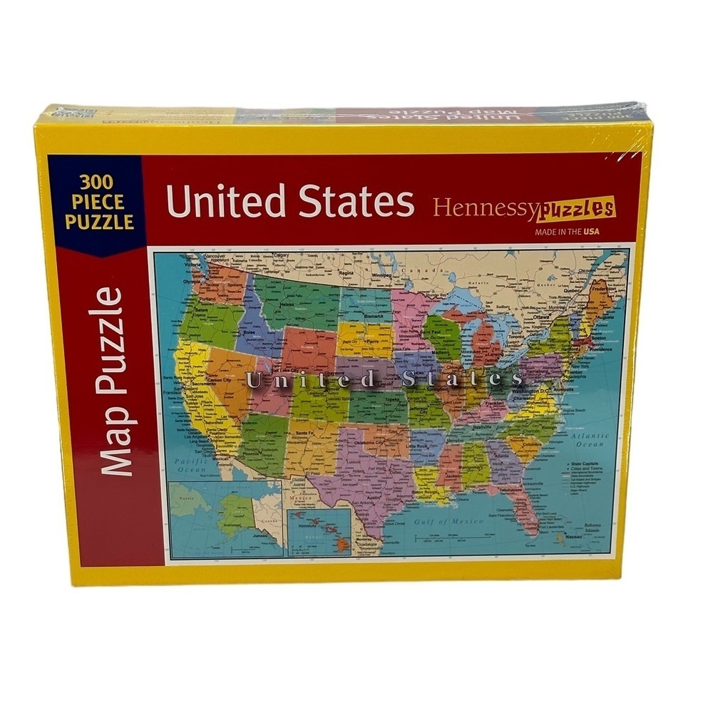 Hennessy Puzzles United States 300 Pieces 19.25" x 26.75"